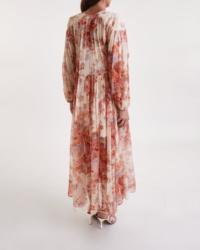 Zimmermann Klänning Gathered Yolk Maxi  Creme 2 (M-L)