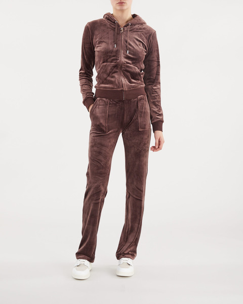 Byxor Del Ray Classic Velour  Chocolate 2