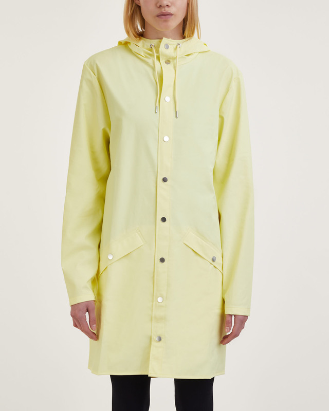 Rains Long Rain Jacket Yellow XL
