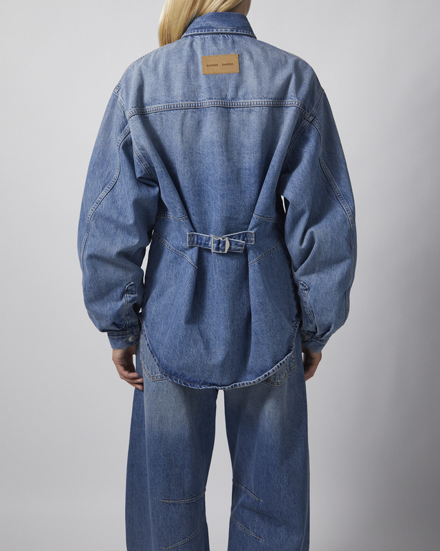 Samsøe Samsøe Skjorte Saharp seam 16141 Light blue wash M