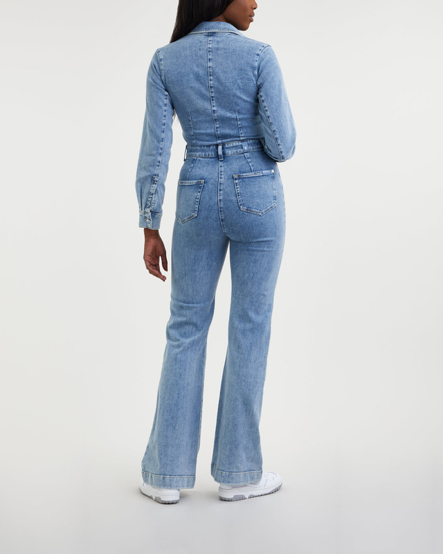 7 For All Mankind Jumpsuit Luxe Morning Sky Ljusblå L