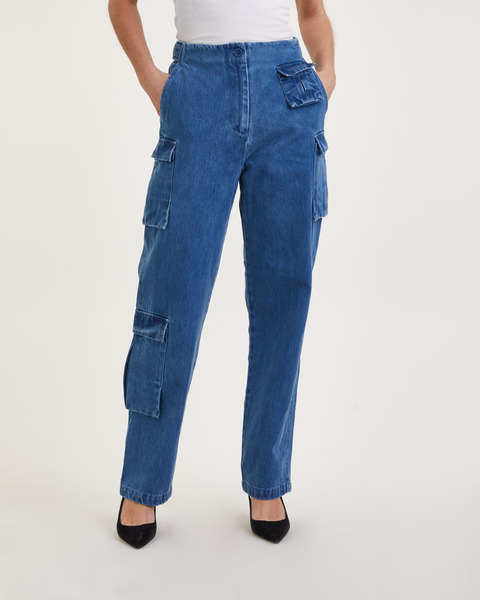 Trousers Gina Denim Cargo Denim 1