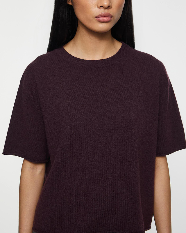 LISA YANG T-Shirt Cila Cashmere Mahogny  0 (XS-S)