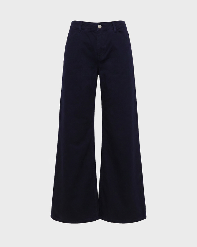 Wakakuu Icons Byxor Flared Cotton Navy S