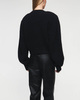 ROTATE Birger Christensen Tröja Knit Cropped Cardigan Svart 34