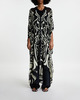 Rodebjer Caftan Agave Cosmic Bloom Black ONESIZE