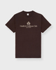 Sporty & Rich  T-Shirt H&W Crest Chocolate S