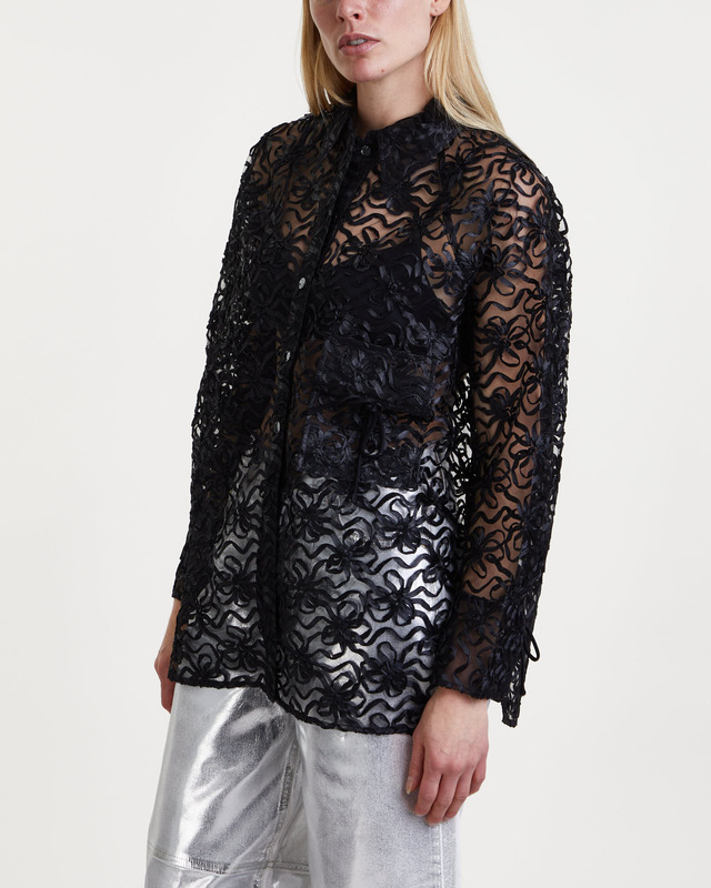 福袋・半額ポスター - クリーニング屋さん専用の通 Tulle Ribbon Shirt Ganni Raglan WAKAKUU | トップス