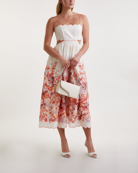 Klänning Deci Scallop Midi Creme 2