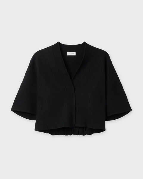 Cardigan Short Wool Black 1
