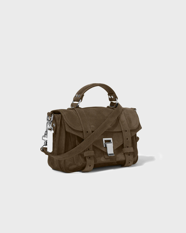 Proenza Schouler Bag PS1 Suede Tiny Brown ONESIZE