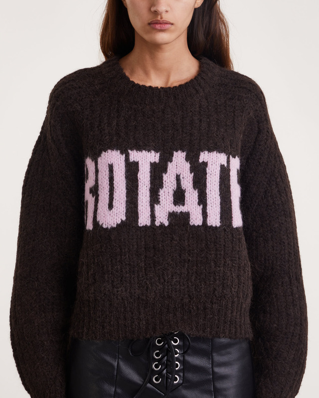 Rotate Tröja Firm Knit Jumper Brun 34