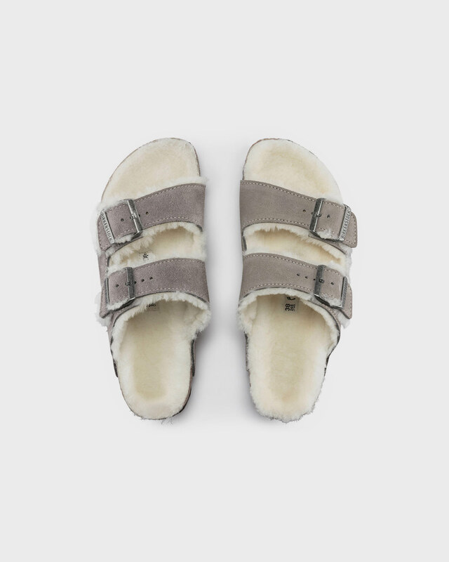 Birkenstock Sandaler Arizona Shearling Stone EUR 42