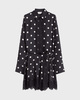 Sportmax Dress Lace-Detail Polka Dot Mini Black IT 44 (EUR M-L)