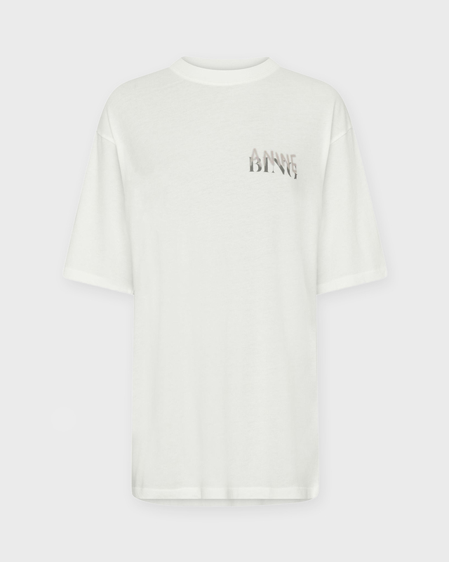 Anine Bing T-Shirt Cason Tee Graffiti Ivory M
