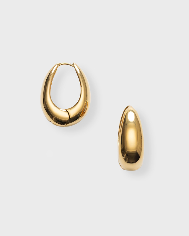 Anni Lu Earring Golden Curve Hoops Gold ONESIZE