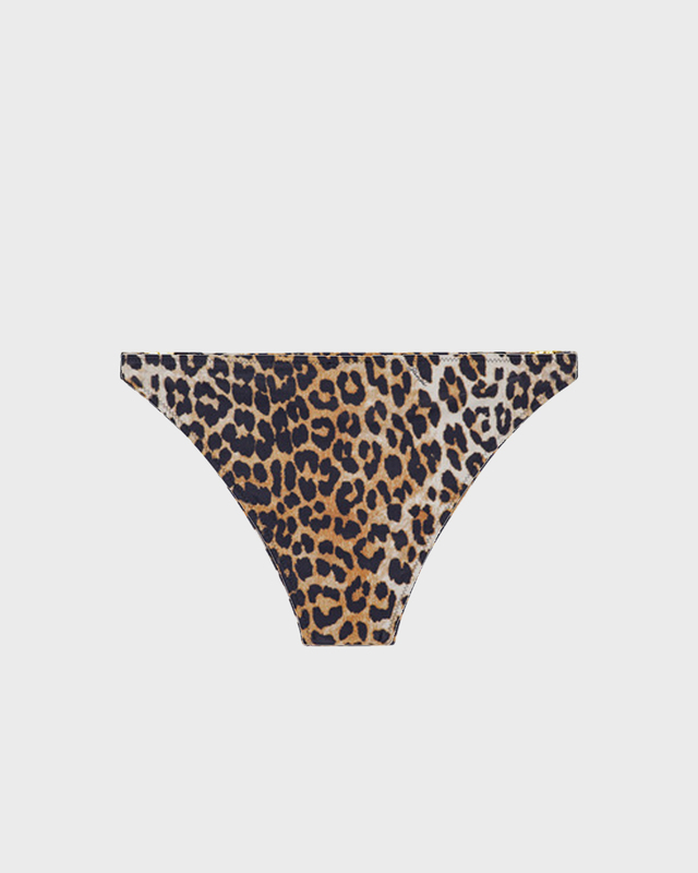 GANNI  Bikintrosa Printed Emblem Leopard 34