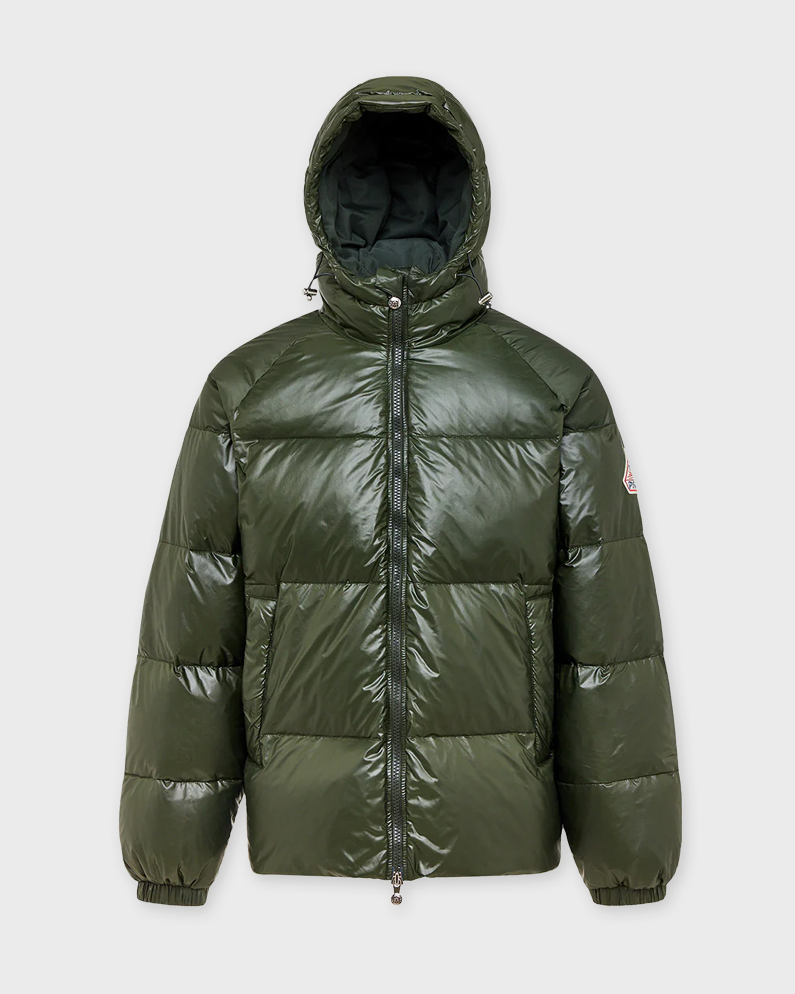 Pyrenex Women's Khaki Jacket Unisex Sten Hooded Down Xs