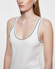Theory Topp Scoop Neck Tank Ivory XS