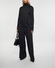 Filippa K Blouse Turtleneck Satin  Black 34