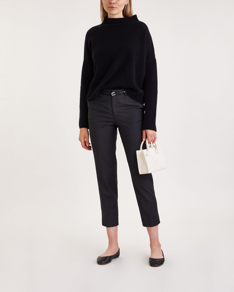 Trousers Emma Cropped Wool Anthracite 2