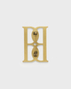 By Malene Birger Mono large gold-tone brooch Guld ONESIZE