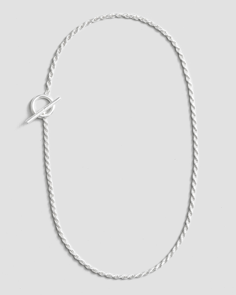 Necklace Rope Polished  Silver 1