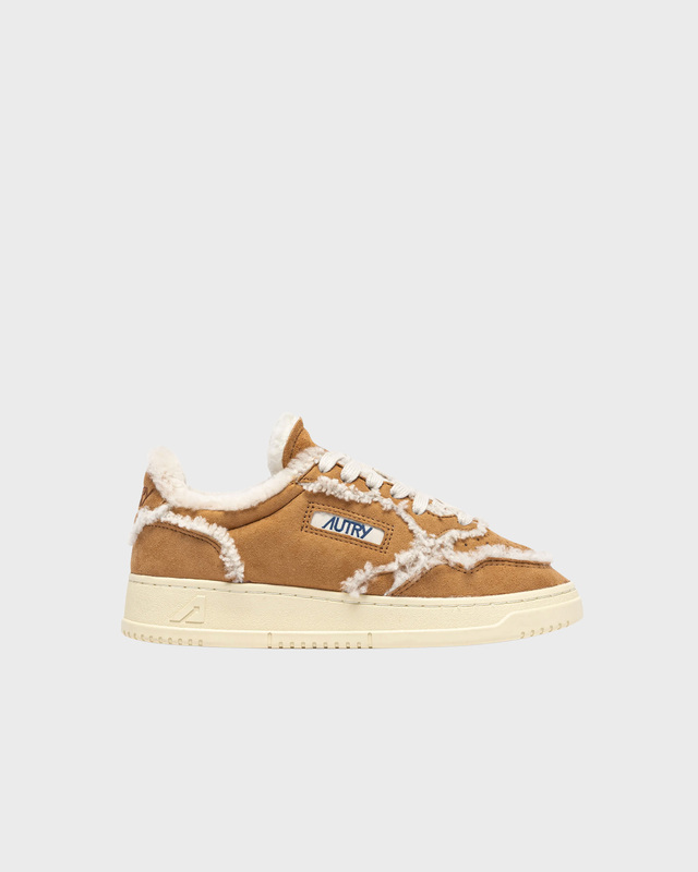 Autry Sneakers Medalist Low Shearling Cognac EUR 36