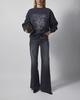 ANINE BING Tröja Miles Leopard Muse Washed Black XS