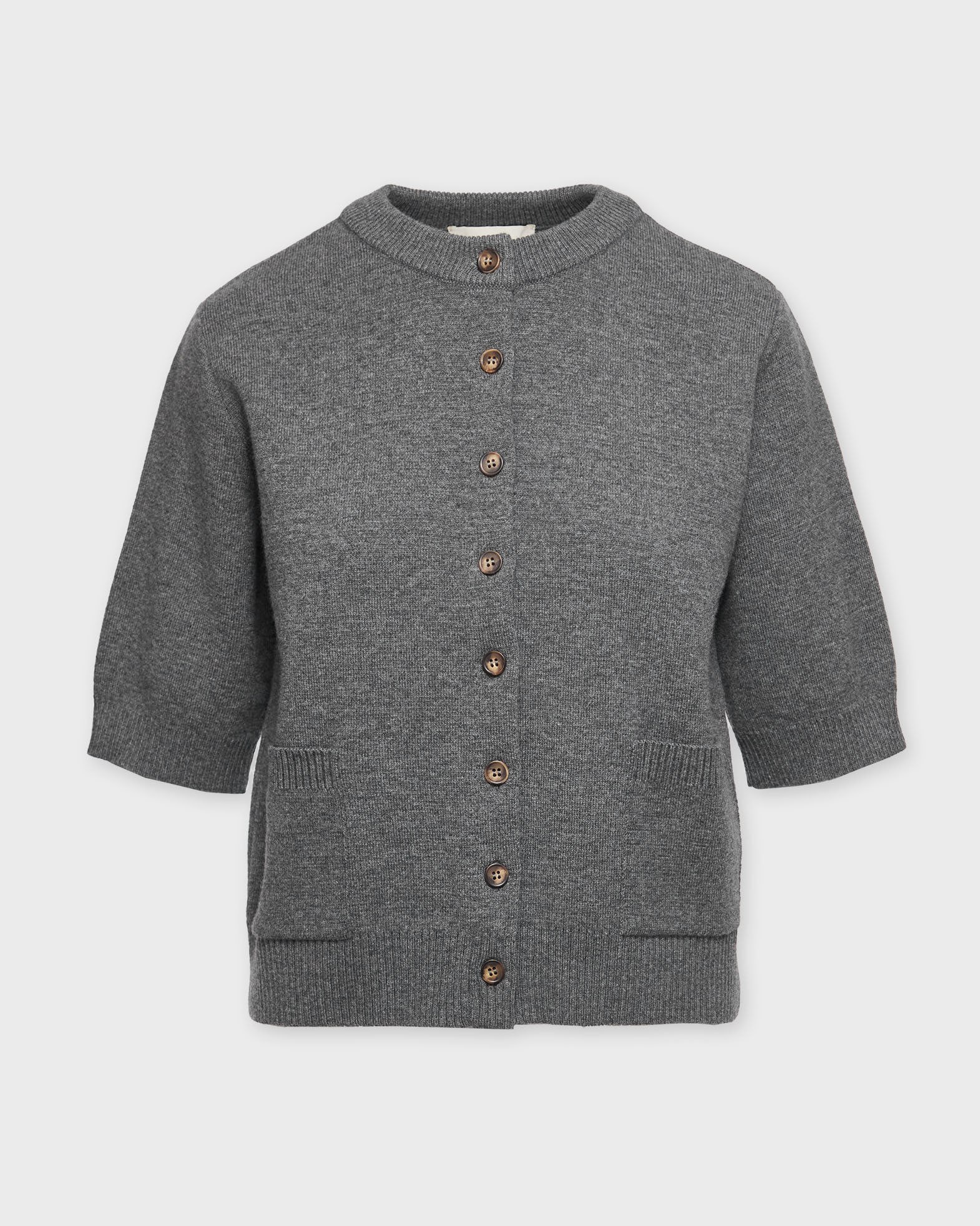Wakakuu Icons Women's Grey Cardigan Cara Wool Xl