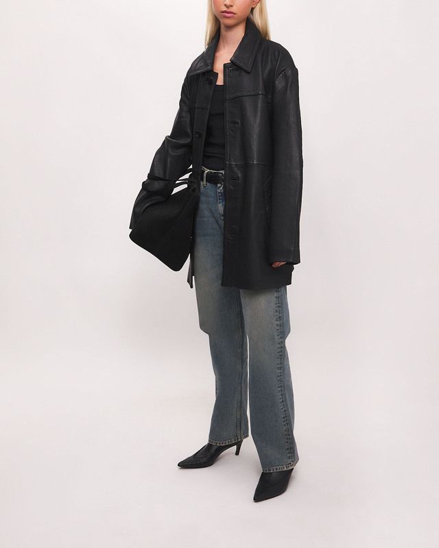 HOPE Jacket Leather Delusioin Washed Black 34