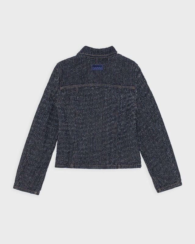 Ganni Blazer Fluffy Denim Denim 38