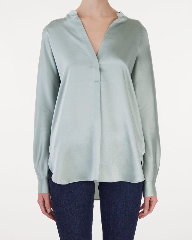 Vince Blouse Bandcollar Mint M