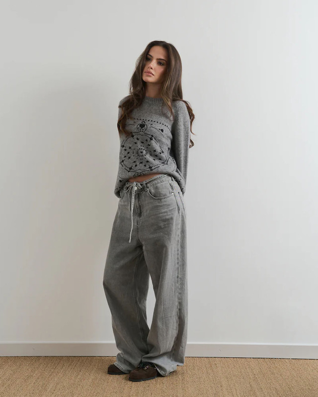 CLOEYS Sweater Bandana Cashmere Grå XS-S