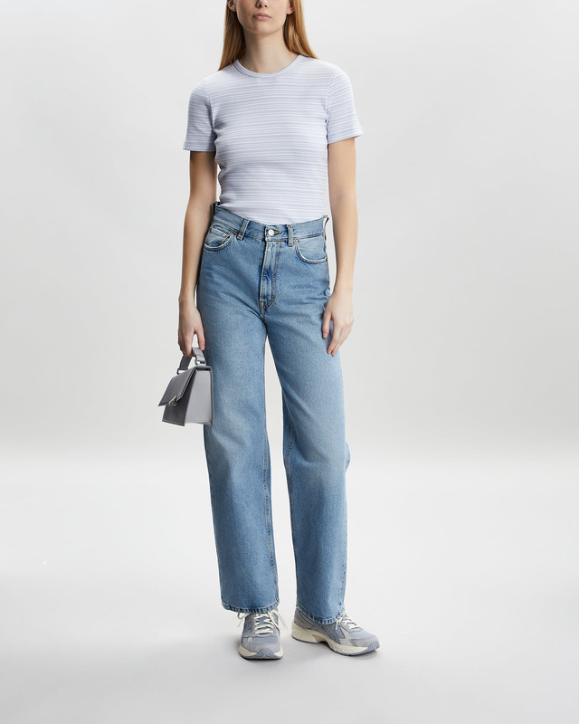 Filippa K T-Shirt Striped Blå M