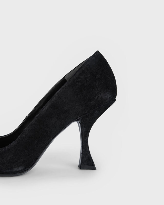 By Far Klackar Viva Black Suede Leather Svart EUR 36