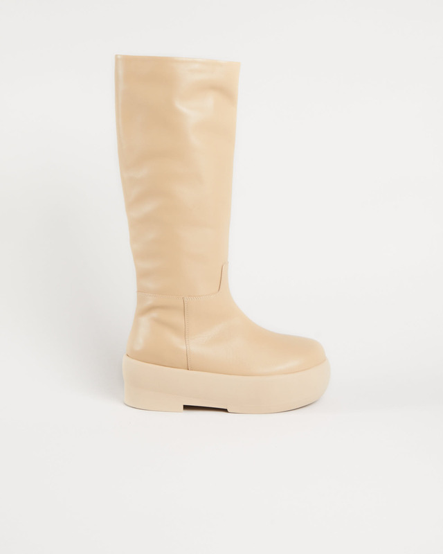 Gia Borghini Boots CHUNKY SOLE TUBOLAR BOOT Oatmeal EUR 39