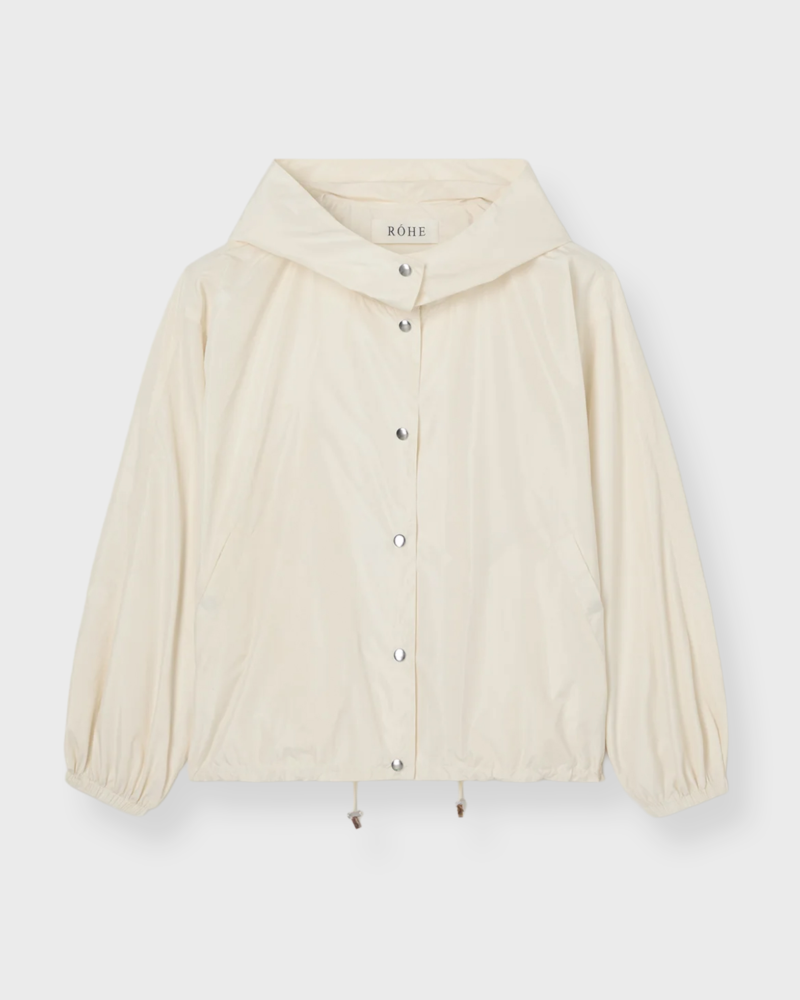 Róhe Women's Cream Jacket Volume Silk-Blend M
