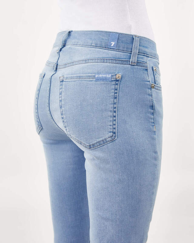 7 For All Mankind Jeans The Ankle Skinny Bair Eco Light blue 28