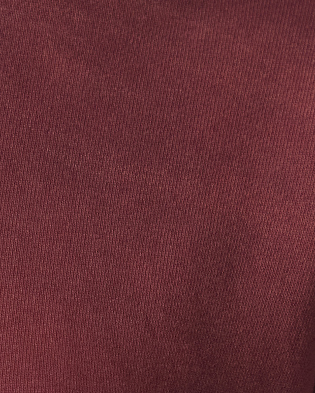 Found Hoodie Wildlife Embroidered Unisex Burgundy XS
