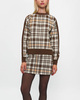 Rodebjer Tröja Reilly Eco Check Brun XS