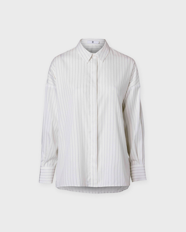 Wakakuu Icons Skjorta Julia Stripe Vit/svart XS