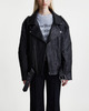 Acne Studios Jacket Crinkle Leather Biker Svart 34