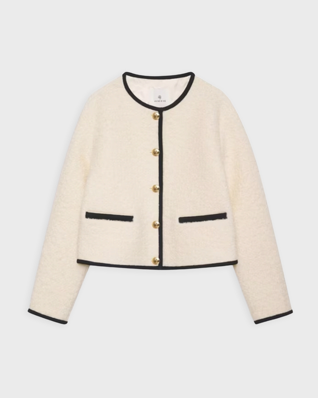 Anine Bing Jacket Logan Ivory M