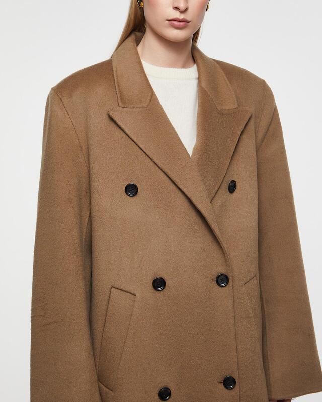 Almada Label  Kappa Deja Double-Breasted Tan M