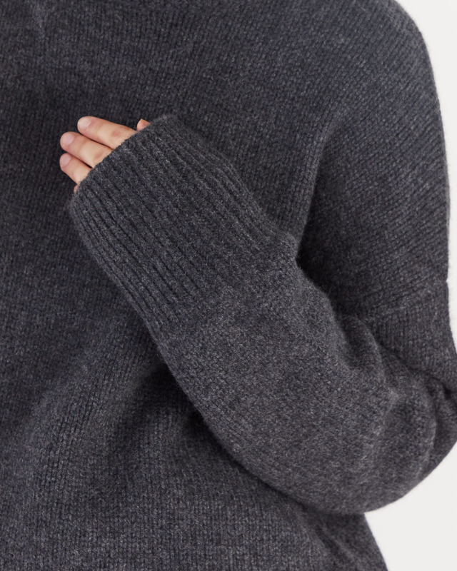Wakakuu Icons Sweater Sidney turtleneck sweater Grey melange L
