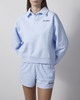 Sporty & Rich Poloskjorte Serif Logo Embroidered Light Blue L