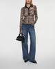 Ganni Fine Merino Jacquard Leopard Polo Leopard XL