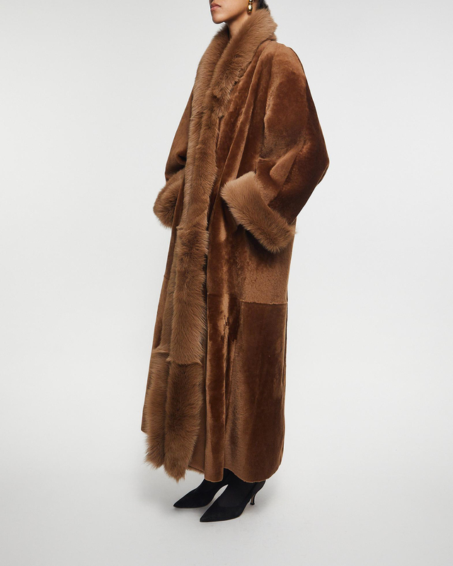 Nour Hammour Coat Sima Toffee XS