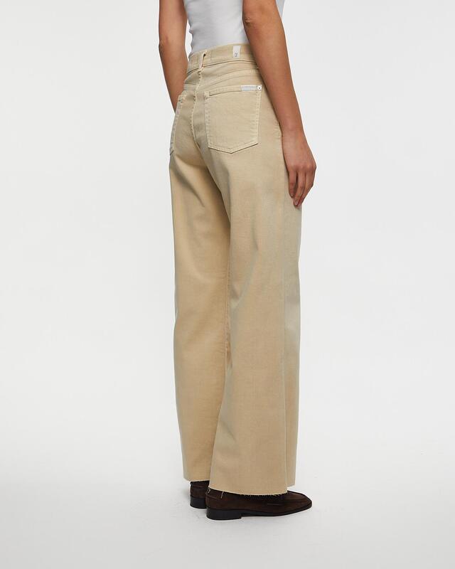 7 For All Mankind Jeans Lotta Cropped Cold Brew Beige 25